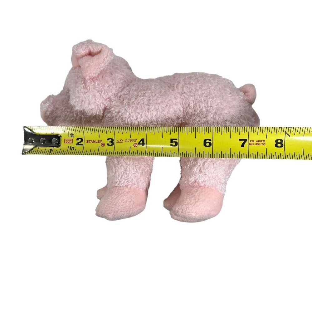 Vintage Douglas Stuffed Animal Pink Pig 7 in Tucked Ears Piglet Plush Toy - Picture 7 of 9